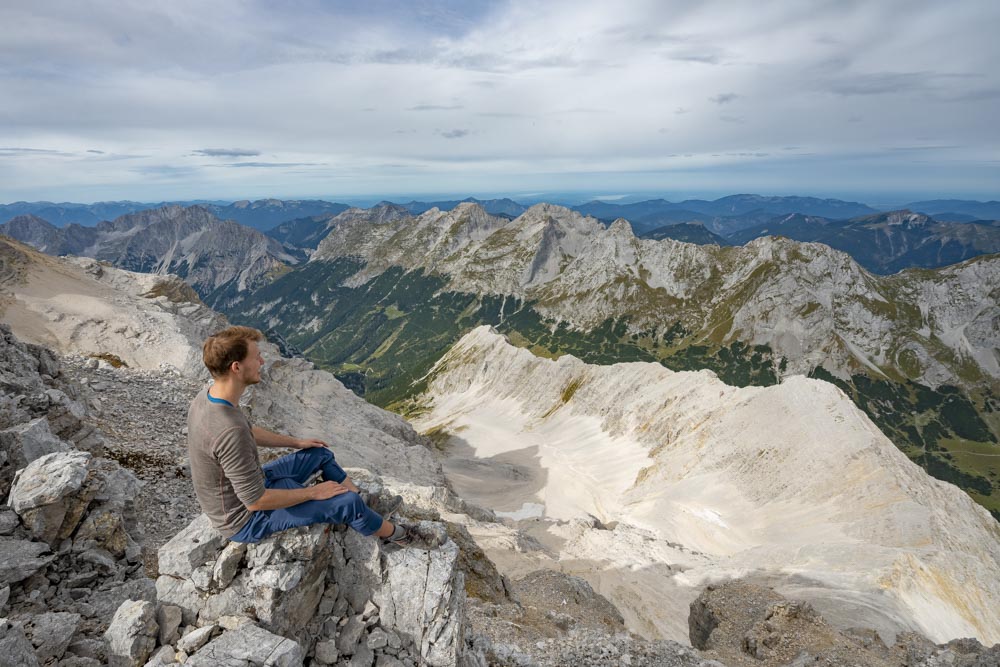 summit birkkarspitz karwendel bavaria