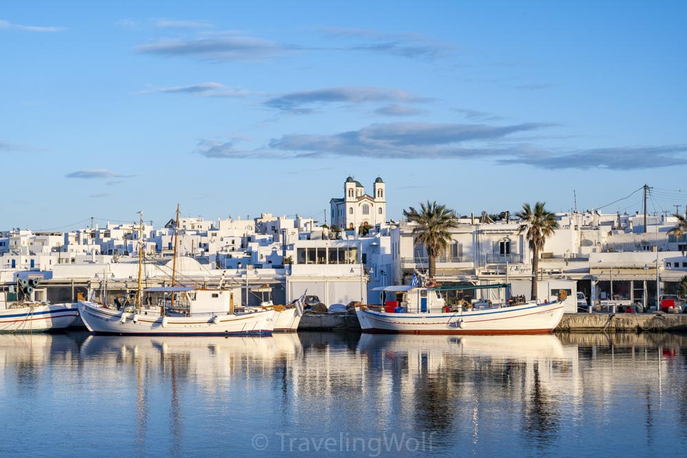 harbour naoussa paros cyclades greece