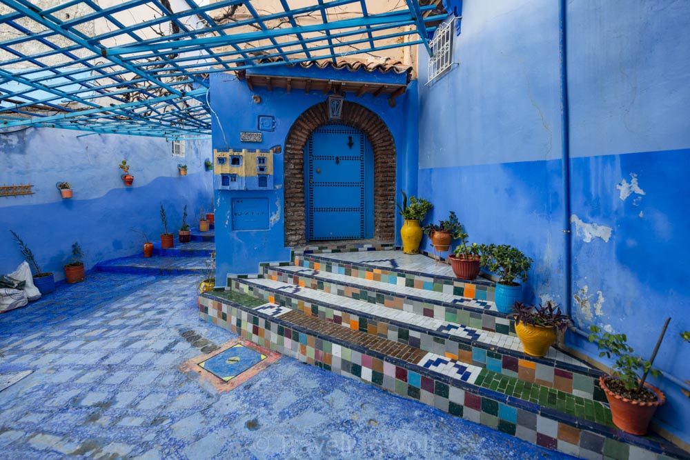 blue place chefchaouen morocco