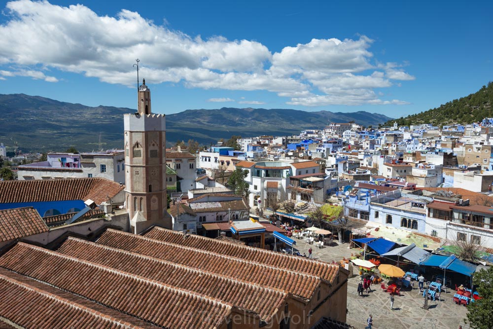 blue place chefchaouen morocco