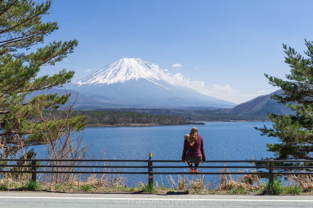 mount fuji and lake kawaguchi