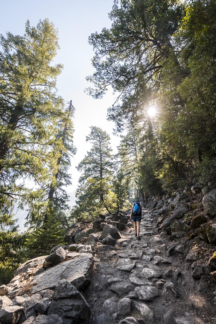 john muir trail to glacier point yosemite