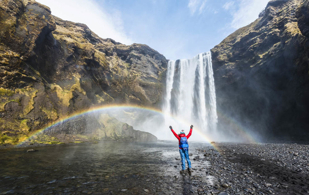 skogafoss-waterfall-iceland-rainbow