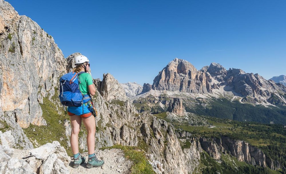 blick auf tofane vom Klettersteig Nuvolau